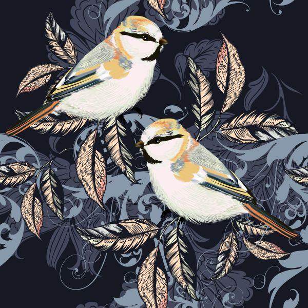 Behang Kleurrijke Vogels - Afbeelding 2
