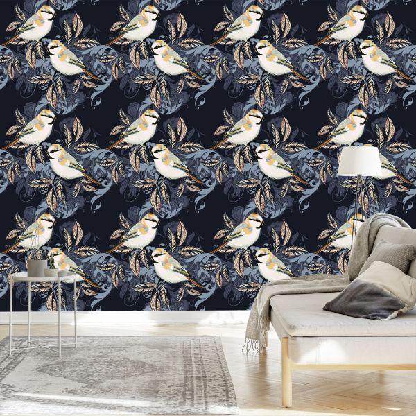 Behang Kleurrijke Vogels - Afbeelding 3