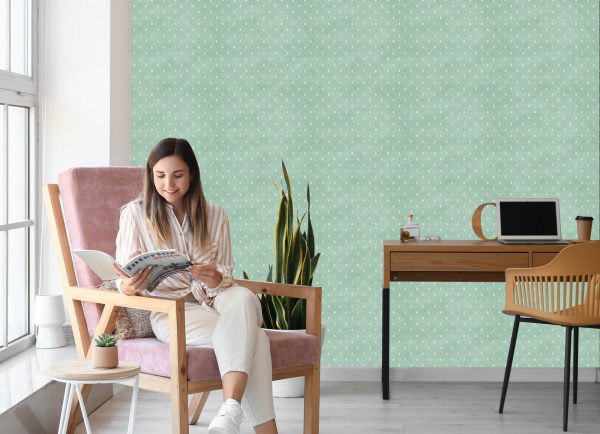 Behang Druppels In Retrostijl - Afbeelding 7