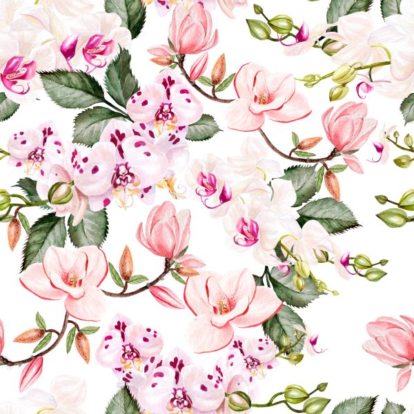 Behang Orchidee Orchidee Bloemen Natuur Voor Woonkamer - Afbeelding 2