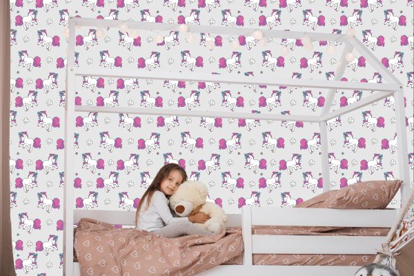 Behang Voor Kinderen - Vliegende Eenhoorns - Afbeelding 7