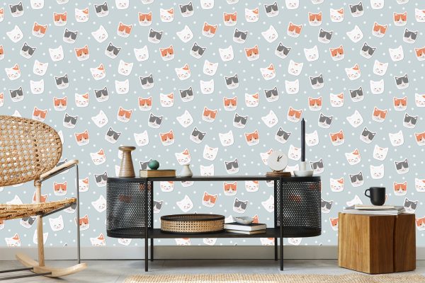 Behang Voor Kinderen - Kittens En Kringen - Afbeelding 5
