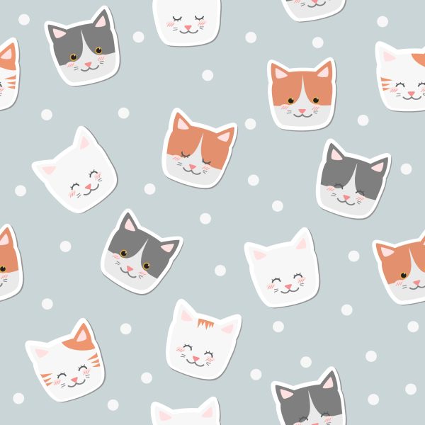 Behang Voor Kinderen - Kittens En Kringen - Afbeelding 2