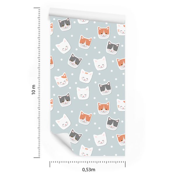 Behang Voor Kinderen - Kittens En Kringen - Afbeelding 8