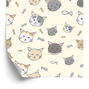 Behang Voor Kinderen - Kittens En Vissen