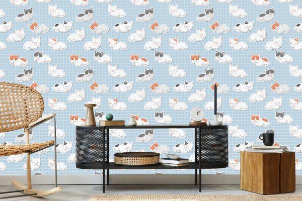 Behang Voor Kinderen - Katten - Afbeelding 5