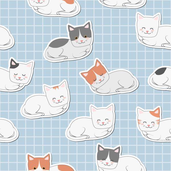 Behang Voor Kinderen - Katten - Afbeelding 2