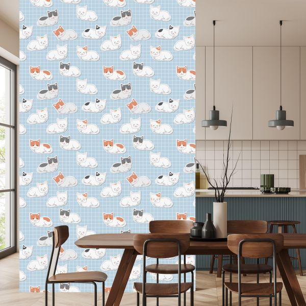 Behang Voor Kinderen - Katten - Afbeelding 4