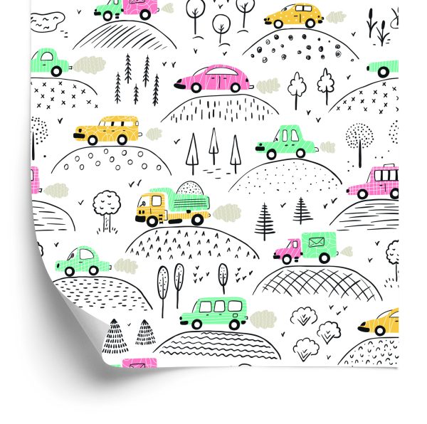 Behang Kinderkamer In Auto's, Vrachtwagens