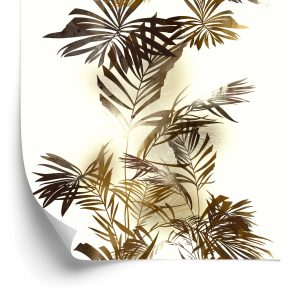 Behang Aquarel Palmbladeren