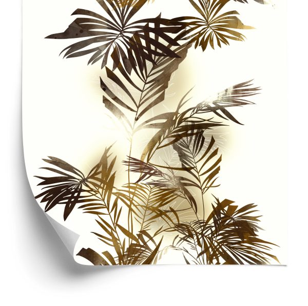 Behang Aquarel Palmbladeren
