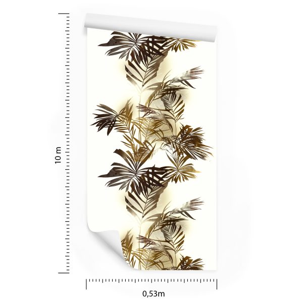 Behang Aquarel Palmbladeren - Afbeelding 8