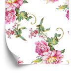 Behang Mooi Bloemenpatroon