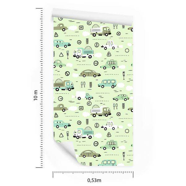 Behang Babyautootjes Voor De Babykamer - Afbeelding 8