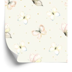 Behang Voor Kinderen, Vlinders, Natuurstippen