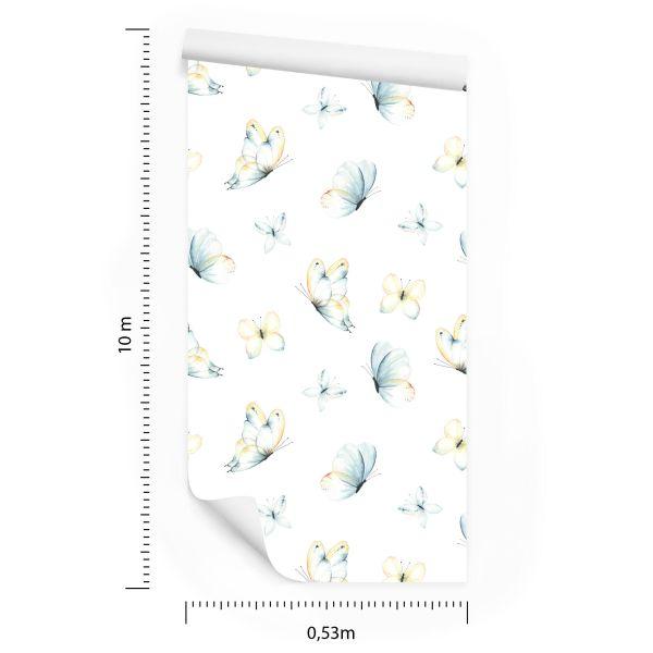 Behang Natuurvlinders Voor De Babykamer - Afbeelding 8