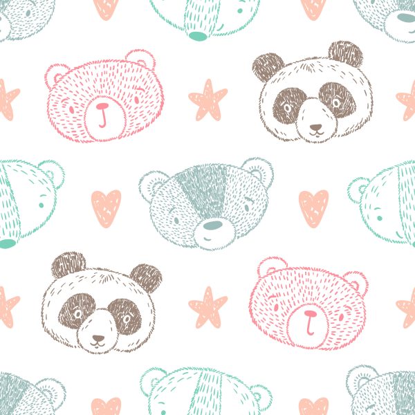 Behang Panda Beren Beren - Afbeelding 2