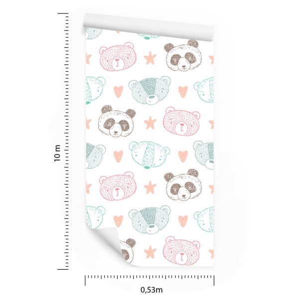 Behang Panda Beren Beren - Afbeelding 8