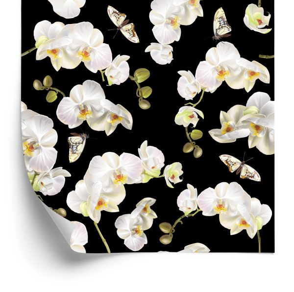 Behang Orchidee Natuur Natuur Bloemen Voor Slaapkamer