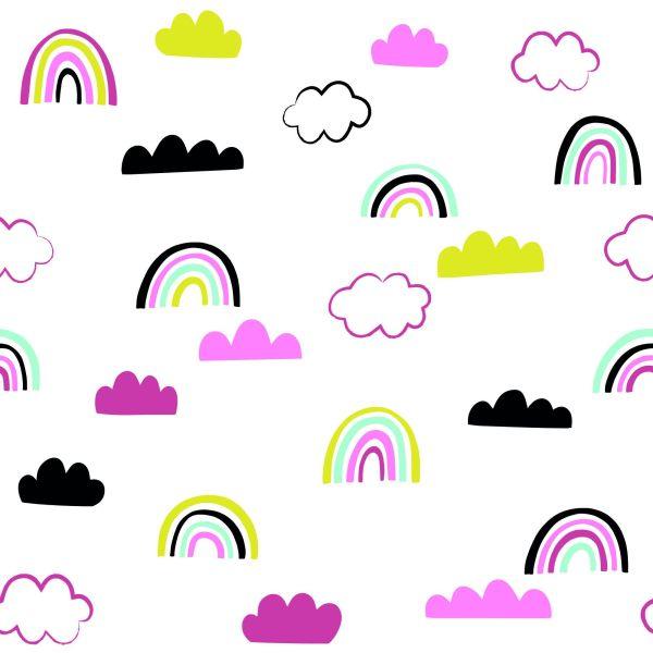 Behang Kleurrijke Regenboogwolken - Afbeelding 2
