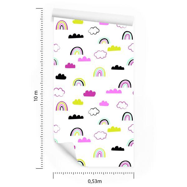Behang Kleurrijke Regenboogwolken - Afbeelding 8