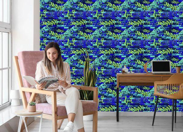 Behang Graffiti Op De Muur - Afbeelding 7