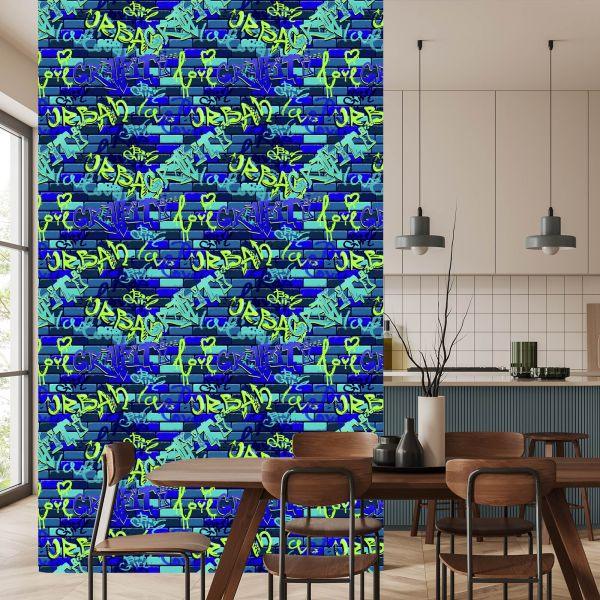 Behang Graffiti Op De Muur - Afbeelding 4