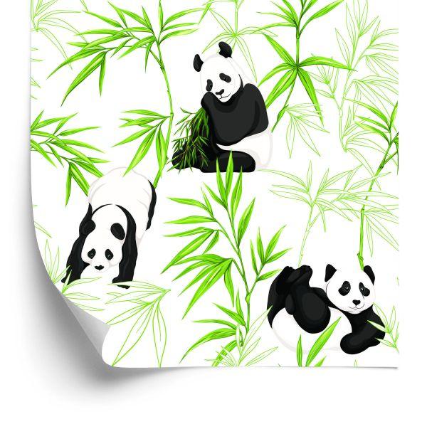 Behang Panda's En Planten