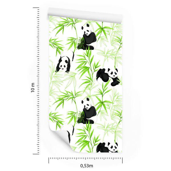Behang Panda's En Planten - Afbeelding 8