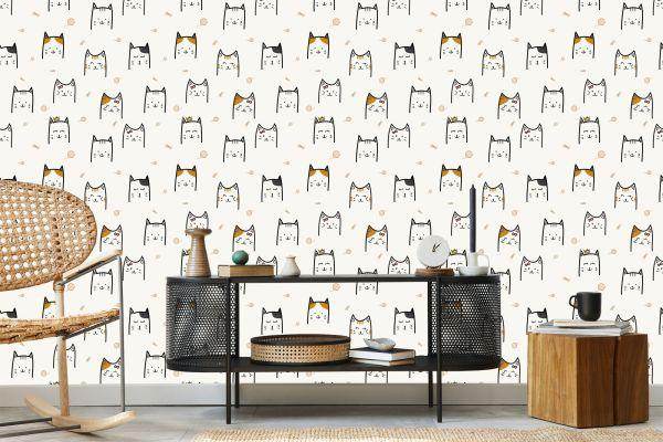 Behang Voor Kinderen - Happy Cats - Afbeelding 5