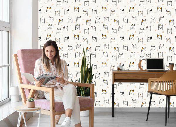 Behang Voor Kinderen - Happy Cats - Afbeelding 7