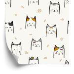 Behang Voor Kinderen - Happy Cats