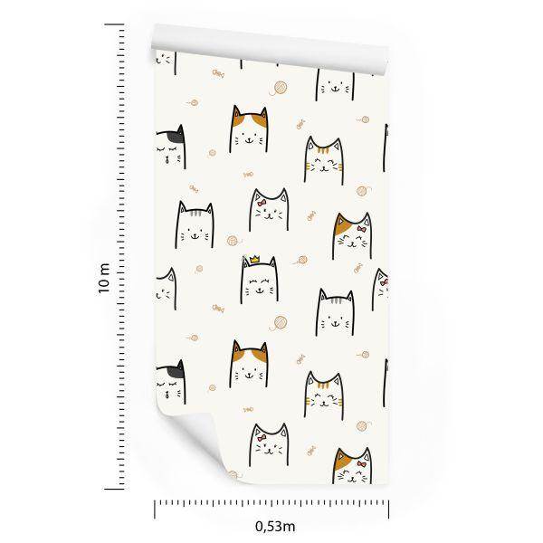 Behang Voor Kinderen - Happy Cats - Afbeelding 8