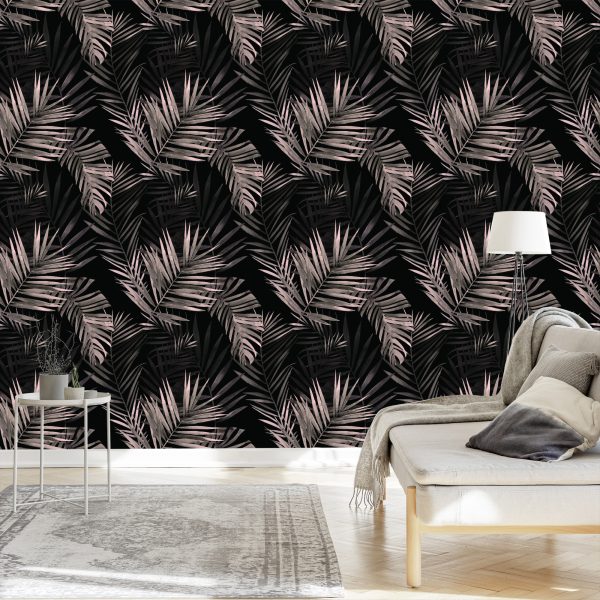 Behang Palm Bladeren - Afbeelding 3