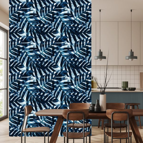 Behang Stijlvolle Bladeren - Afbeelding 4