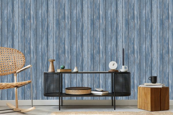 Behang Houten Planken Modern Patroon - Afbeelding 5