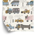 Behang Cars Boomdieren Voor De Babykamer