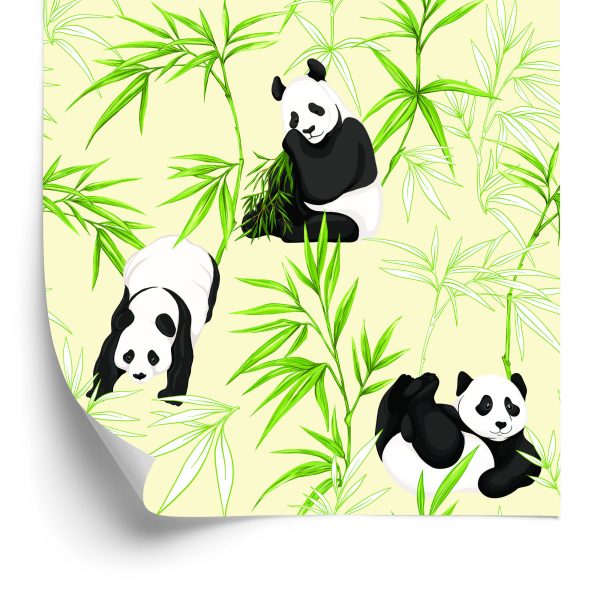 Behang Panda's En Planten