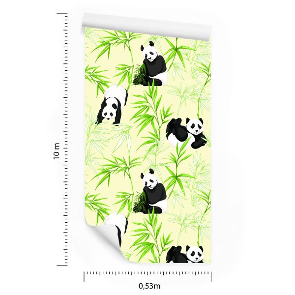 Behang Panda's En Planten - Afbeelding 8