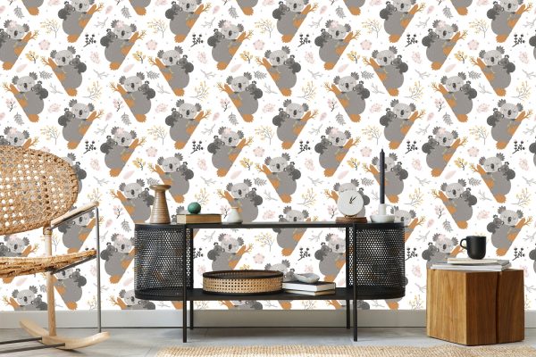 Behang Slapende Koala's - Afbeelding 5