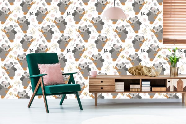 Behang Slapende Koala's - Afbeelding 6