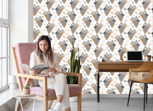 Behang Slapende Koala's - Afbeelding 7