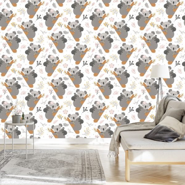 Behang Slapende Koala's - Afbeelding 3