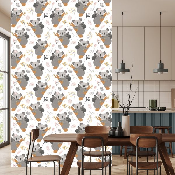 Behang Slapende Koala's - Afbeelding 4