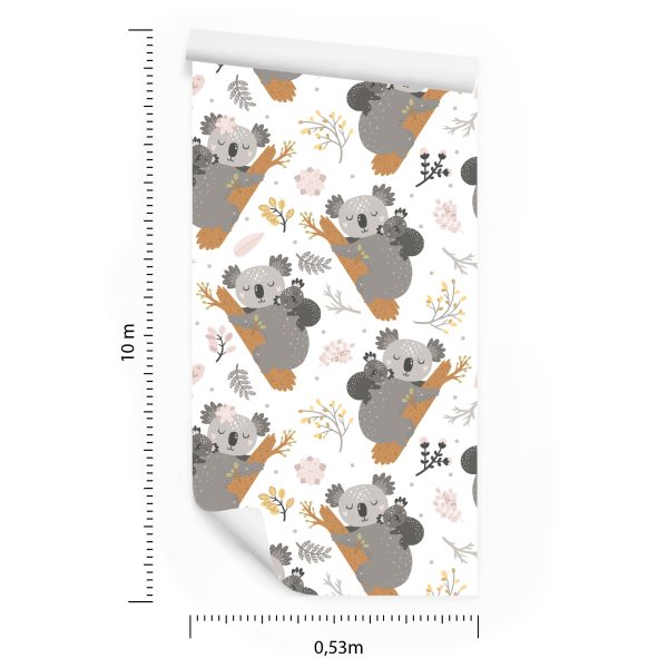 Behang Slapende Koala's - Afbeelding 8