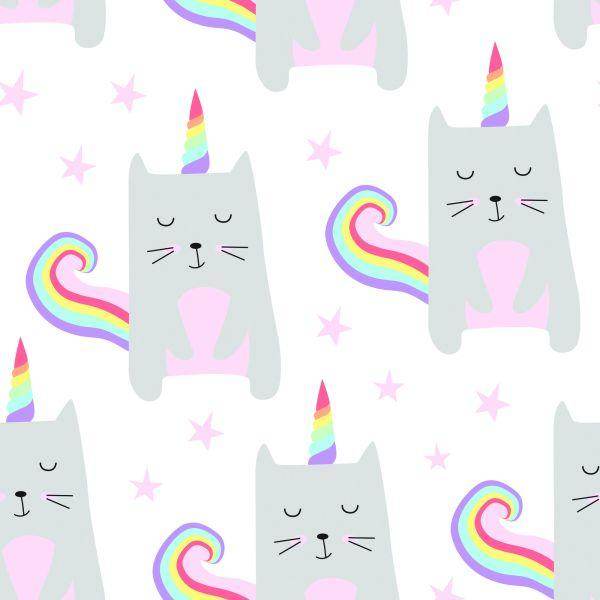Behang Voor Meisjes, Dieren, Kittens, Sterren - Afbeelding 2