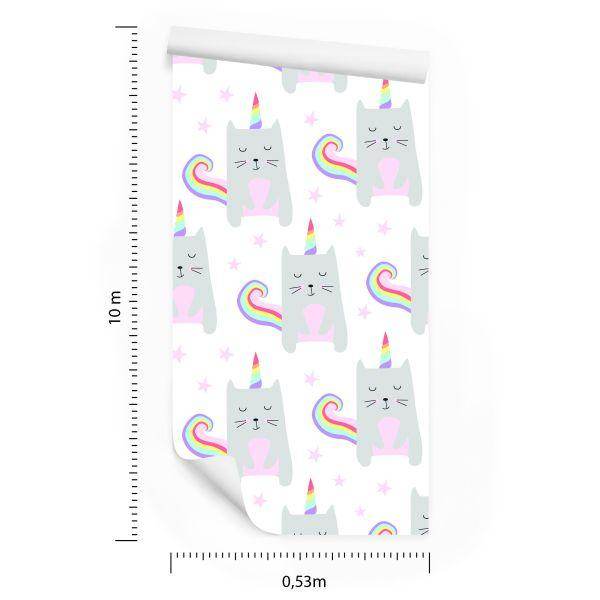 Behang Voor Meisjes, Dieren, Kittens, Sterren - Afbeelding 8