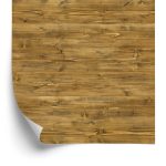 Behang Stijlvol Horizontaal Houten Patroon