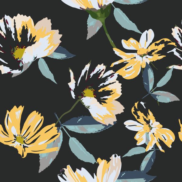 Behang Bloemenpatroon - Afbeelding 2