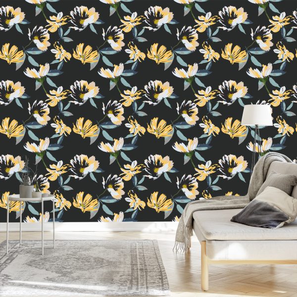 Behang Bloemenpatroon - Afbeelding 3